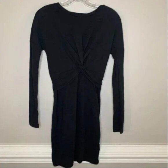 AllSaints Paloma LS Black Twist Dress Size XS - Picture 5 of 9